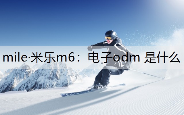 电子odm 是什么